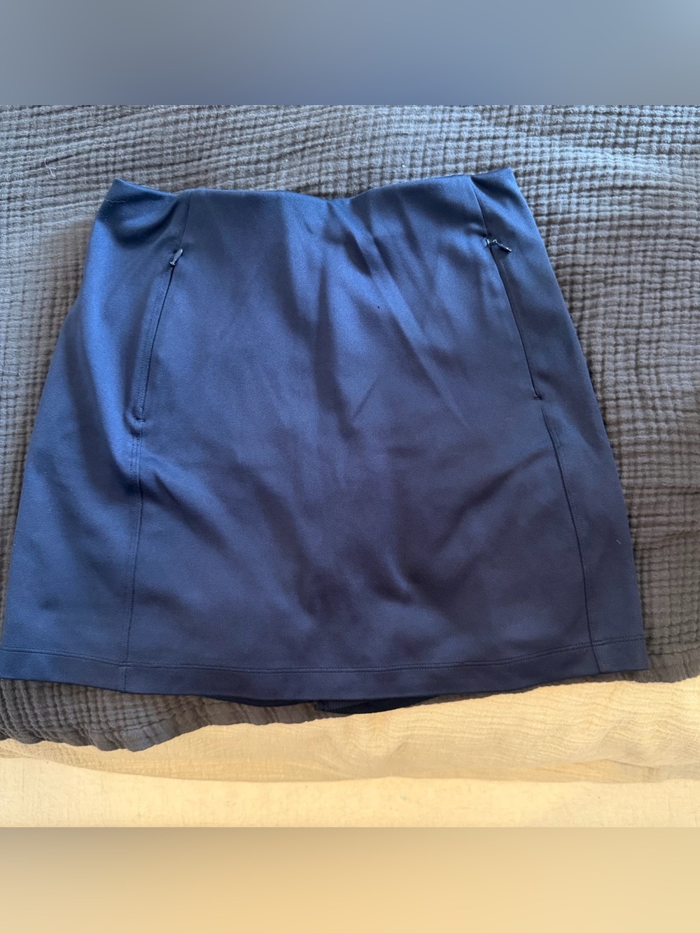 Tory Sport Golf Navy Mini Skirt with Pockets